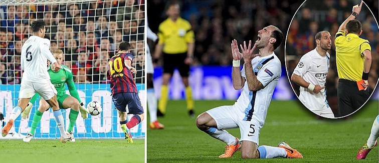 Messi dan Alves, Golnya Tenggelamkan Semangat City